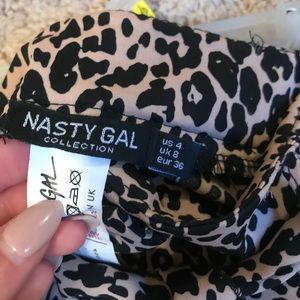 Nasty Gal High Waist Cheetah Pants